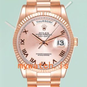 Rolex Day-Date Men’s 36mm 118235F-0001 Rose Gold-tone Rose Gold Dial: A Timeless Masterpiece