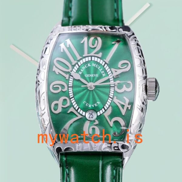 Franck Muller Cintrée Curvex 40mm 8880 CC AT Unisex Green Dial Silver-tone: A Masterpiece of Horology