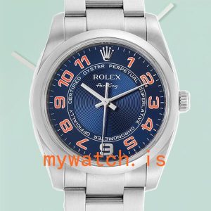 Rolex Air-King Men’s 114200BLAO 36mm Blue Dial Stainless Steel: Genuine vs. Replica