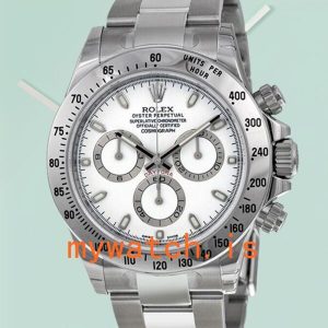 Rolex Daytona Mens 116520-WSO 40mm Silver-tone: Genuine vs. Replica Analysis