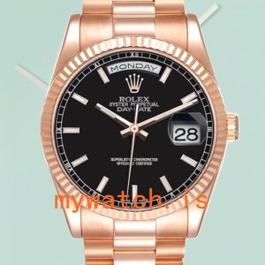 Rolex Day-Date 118235 Mens 36mm Automatic Stainless Steel: Authentic vs. Replica